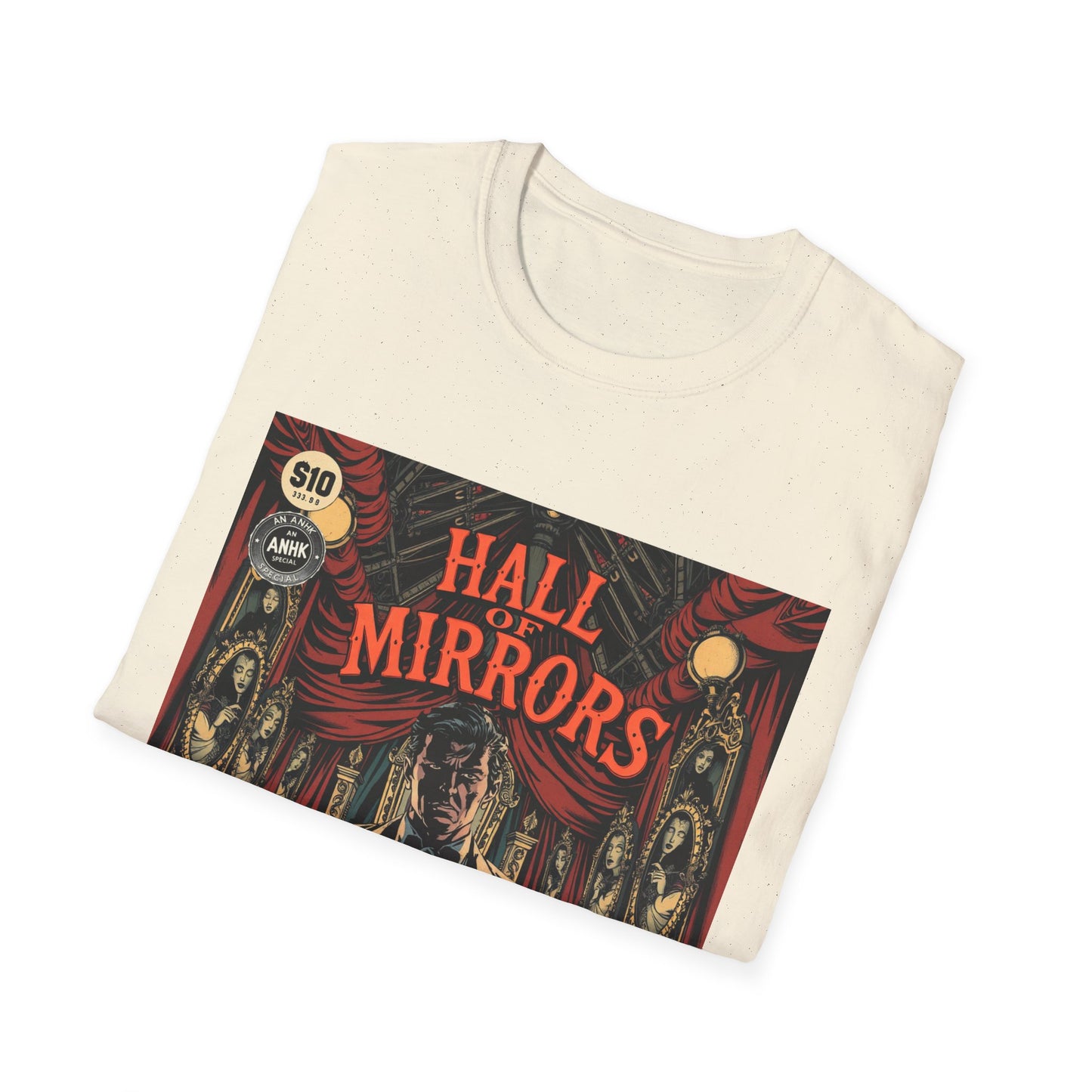 Vintage Comic Cover 'Hall of Mirrors' T-Shirt