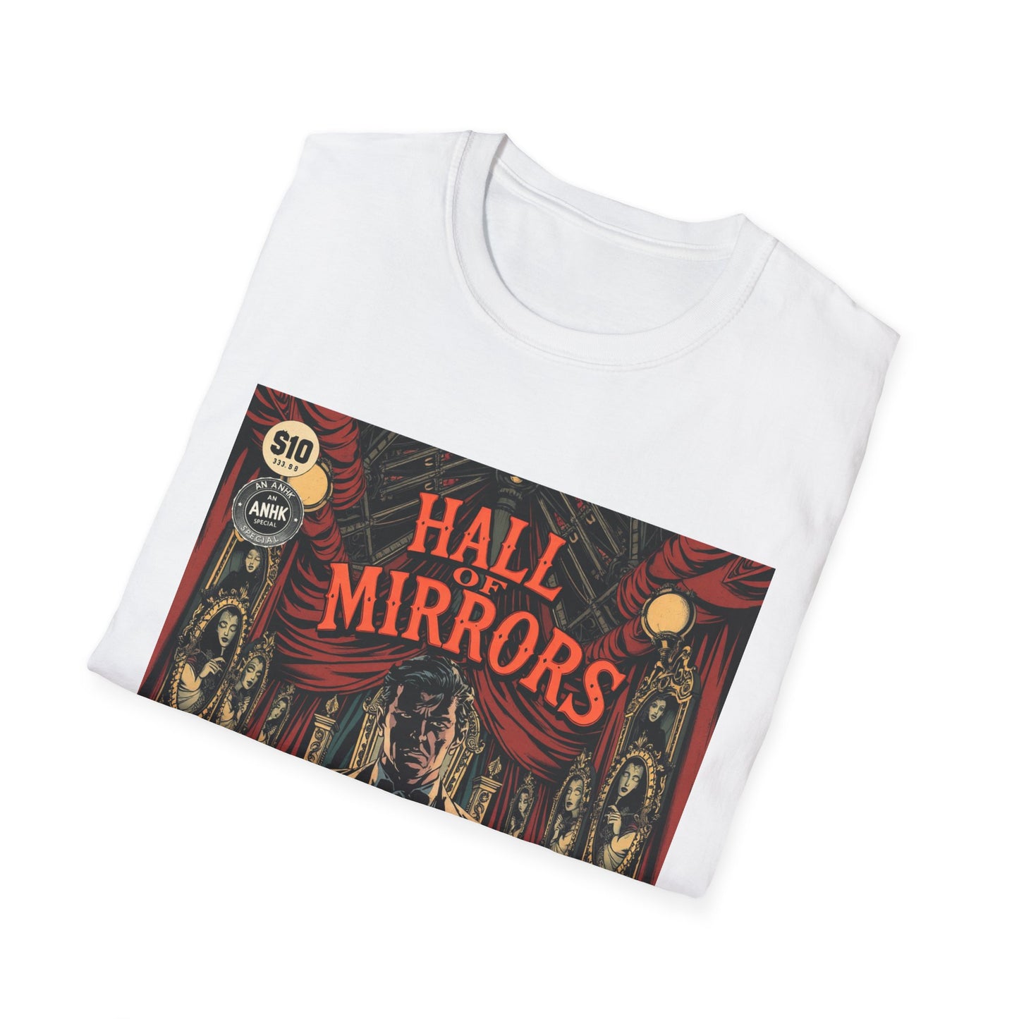 Vintage Comic Cover 'Hall of Mirrors' T-Shirt