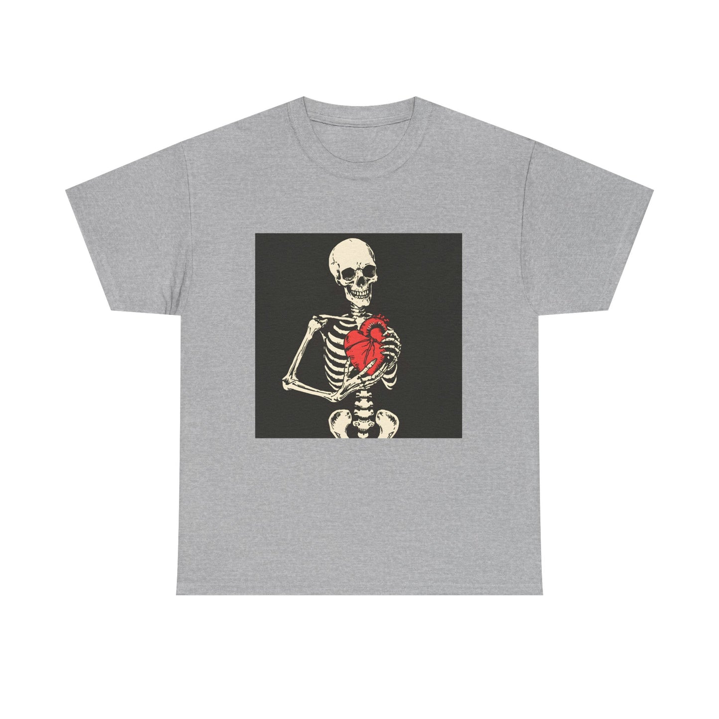 Skelly Goth Heart Unisex Heavy Cotton Tee