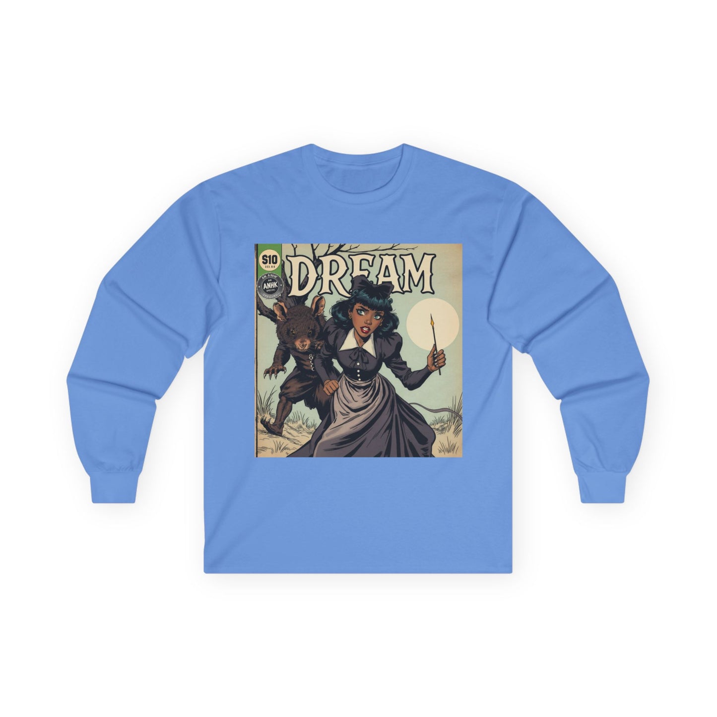 Vintage Comic Cover Dreamy Wonderland Unisex Long Sleeve Tee