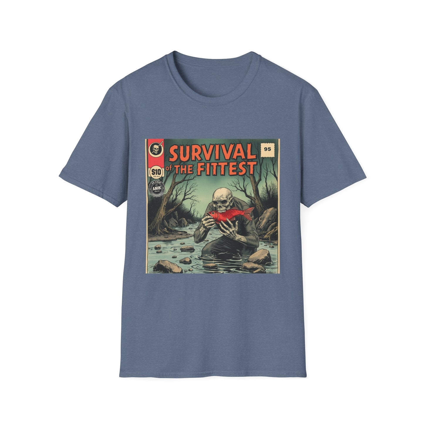 Vintage Comic Cover 'Survival of the Fittest' T-Shirt