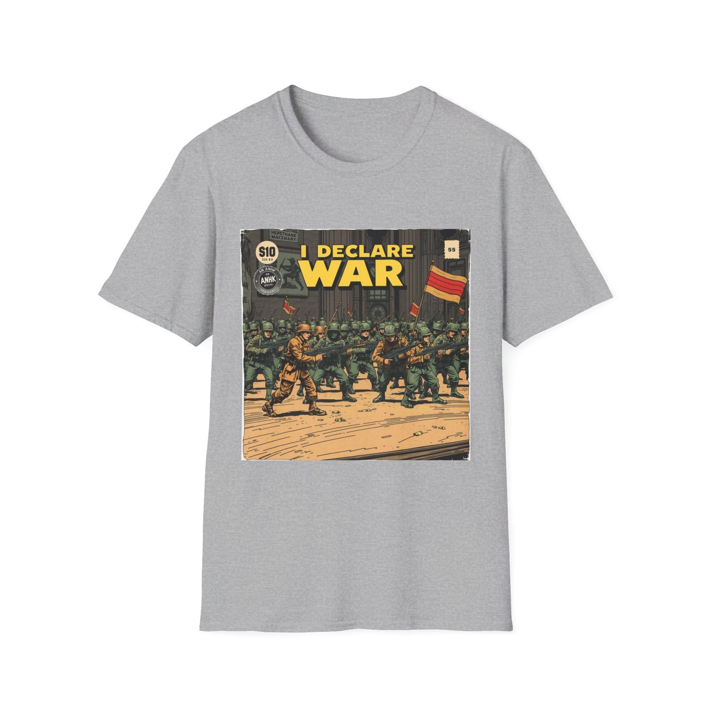 Vintage Comic Cover 'I Declare War' Graphic T-Shirt