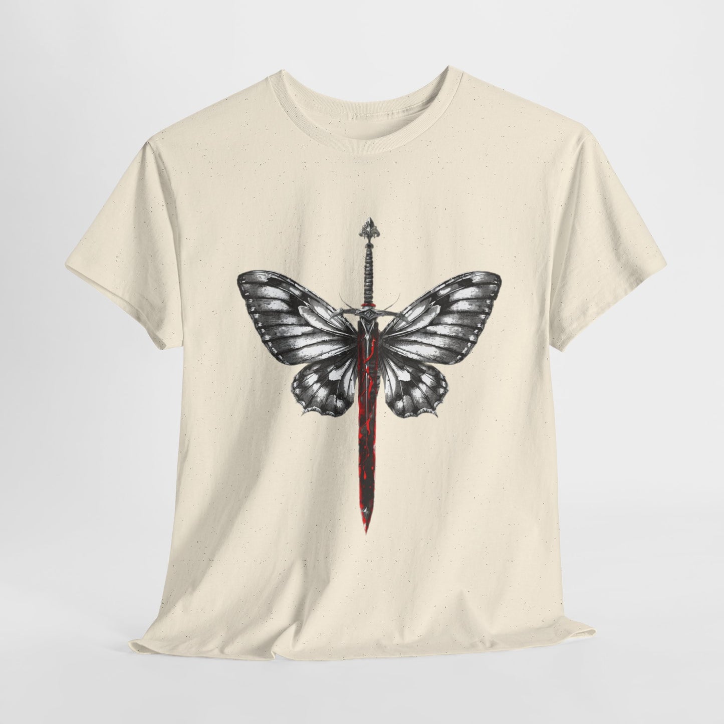 Gothic Y2k Butterfly Sword Graphic Tee