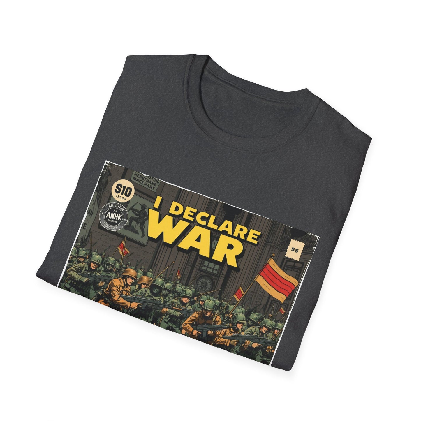 Vintage Comic Cover 'I Declare War' Graphic T-Shirt