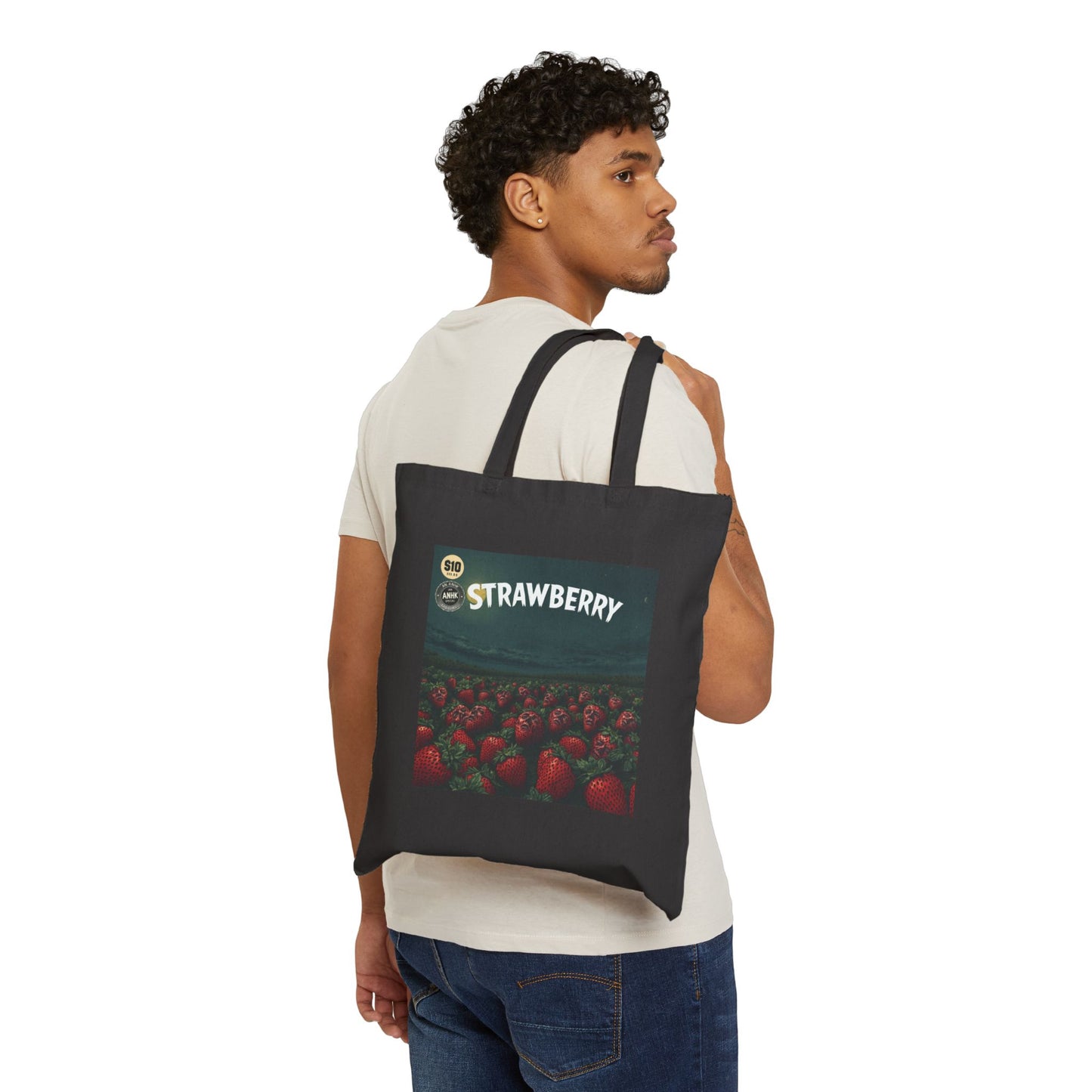 Fatal Strawberry Field Canvas Tote Bag