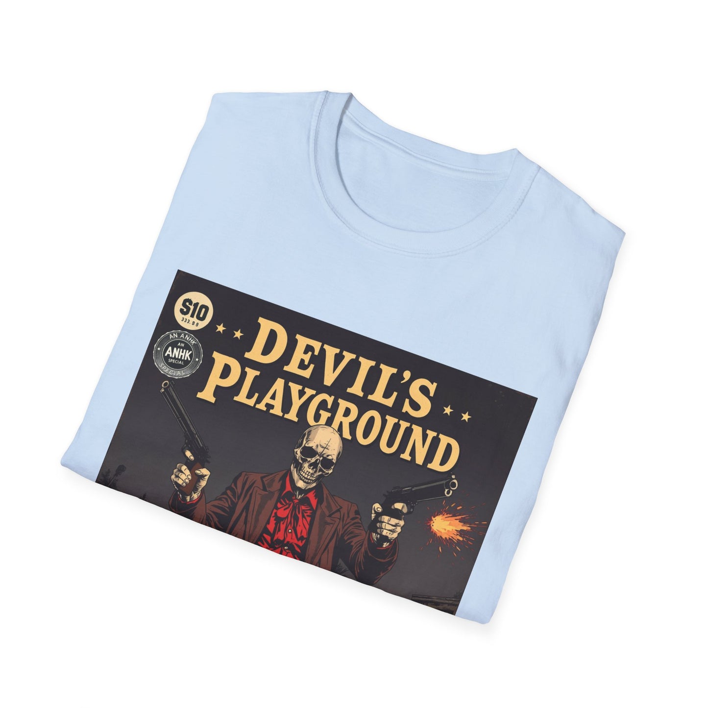 Vintage Comic Cover 'Devil's Playground' Graphic Tee