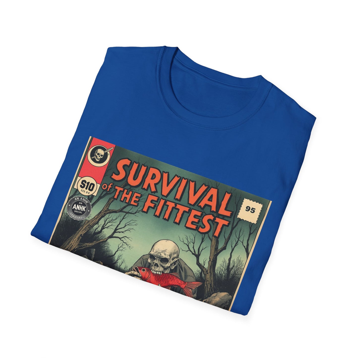 Vintage Comic Cover 'Survival' T-Shirt, Retro Style Tee