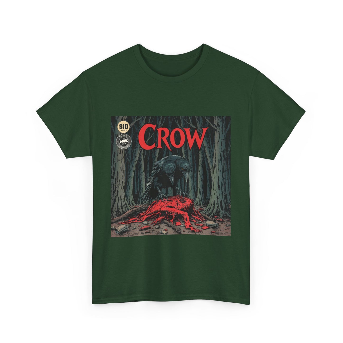 Vintage Comic Cover Crow Graphic Tee