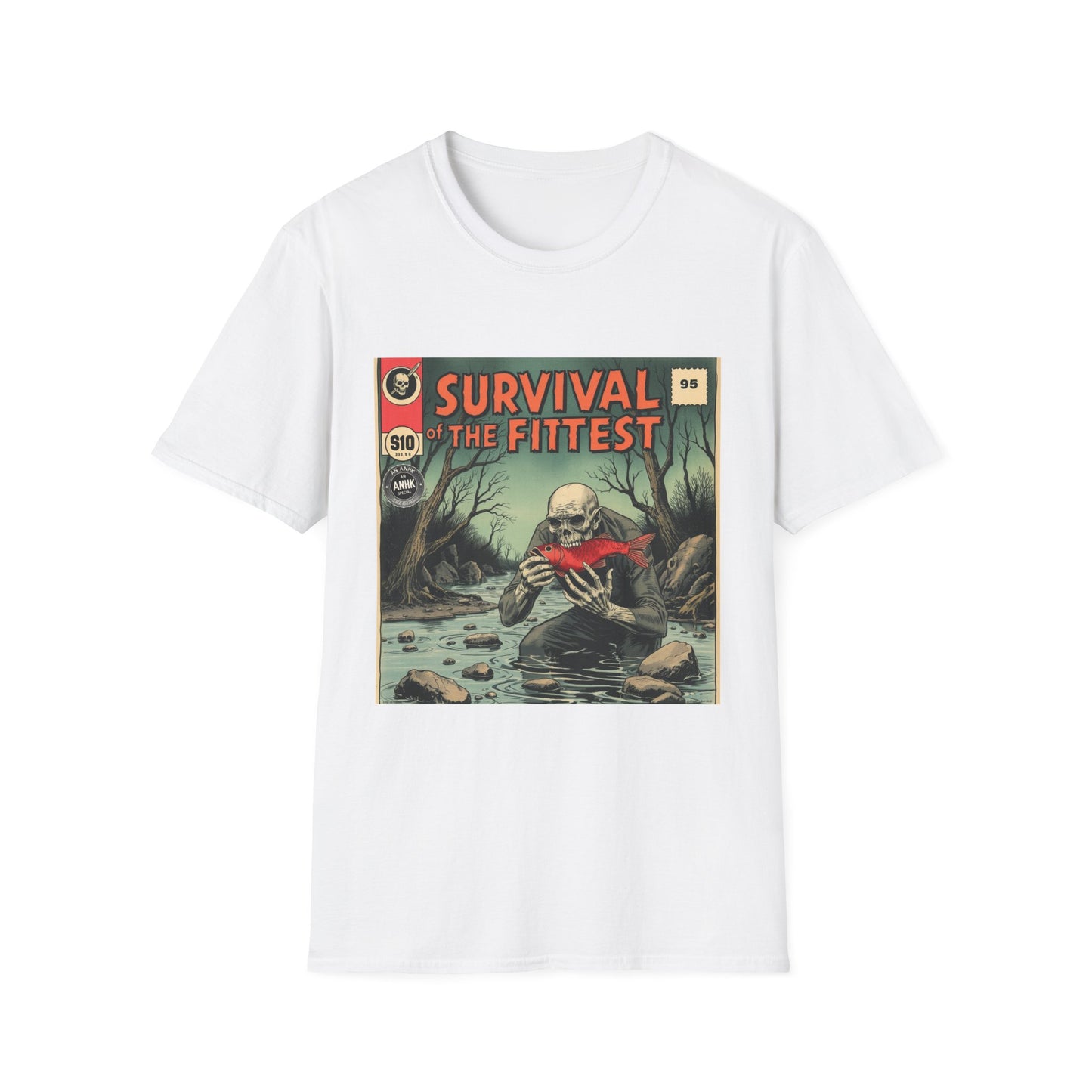 Vintage Comic Cover 'Survival of the Fittest' T-Shirt