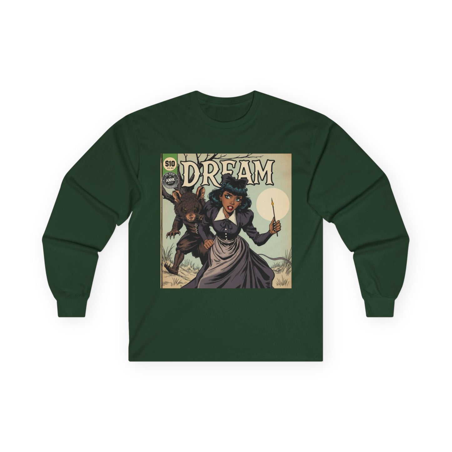 Vintage Comic Cover Dreamy Wonderland Unisex Long Sleeve Tee