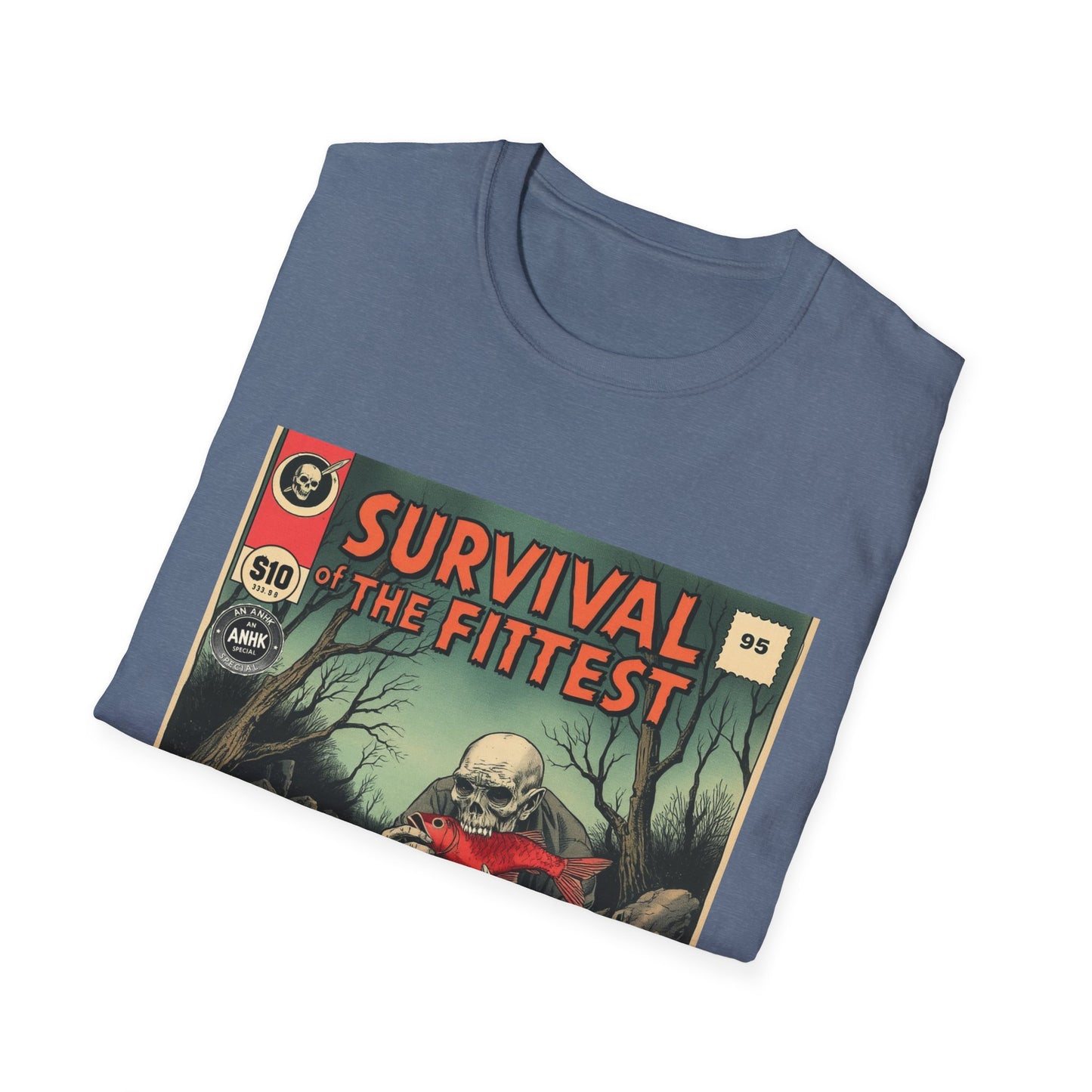 Vintage Comic Cover 'Survival of the Fittest' T-Shirt