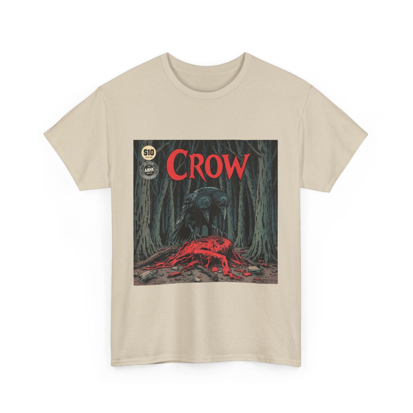 Vintage Comic Cover Crow Graphic Tee