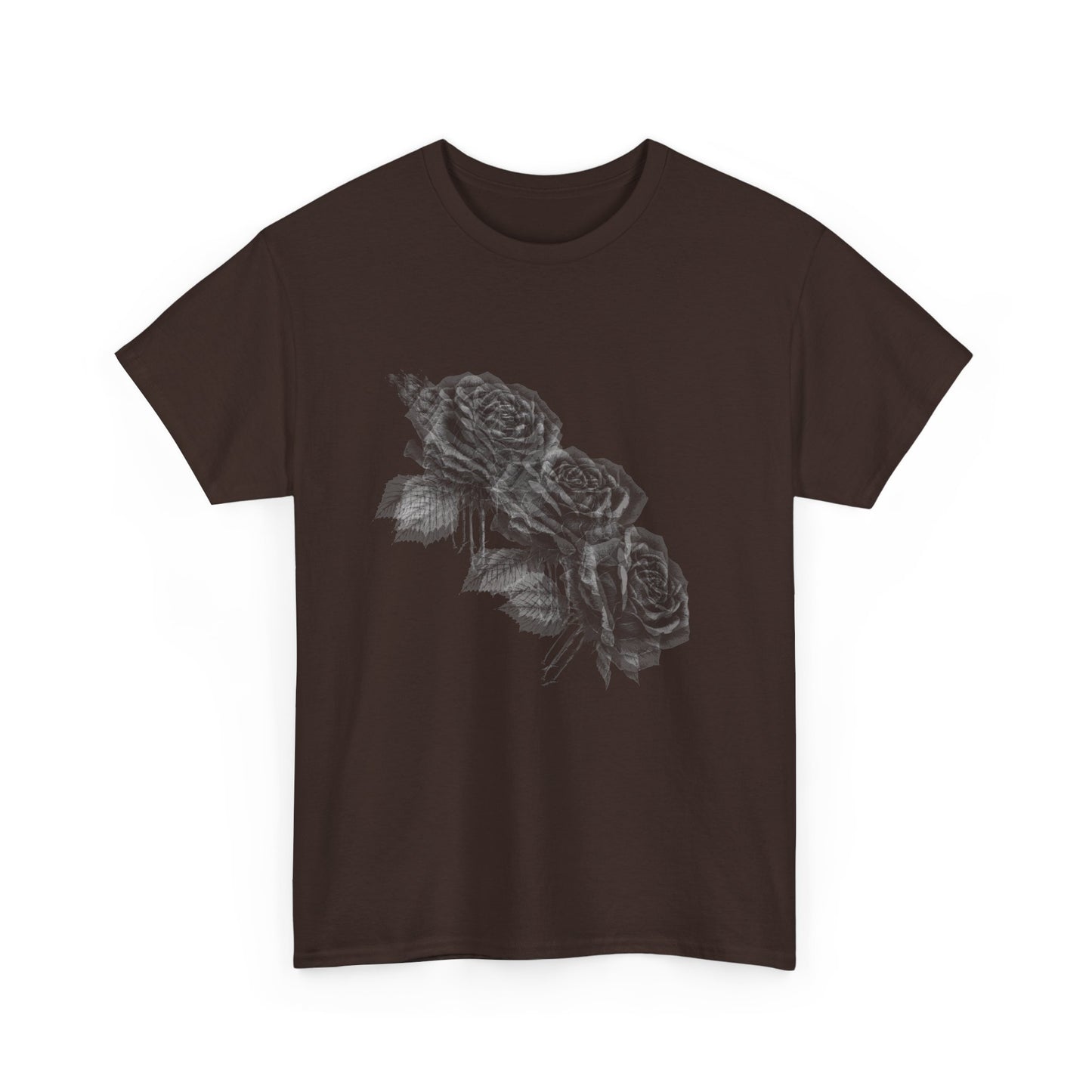 Y2k Gothic Faded Rose Unisex Heavy Cotton Tee