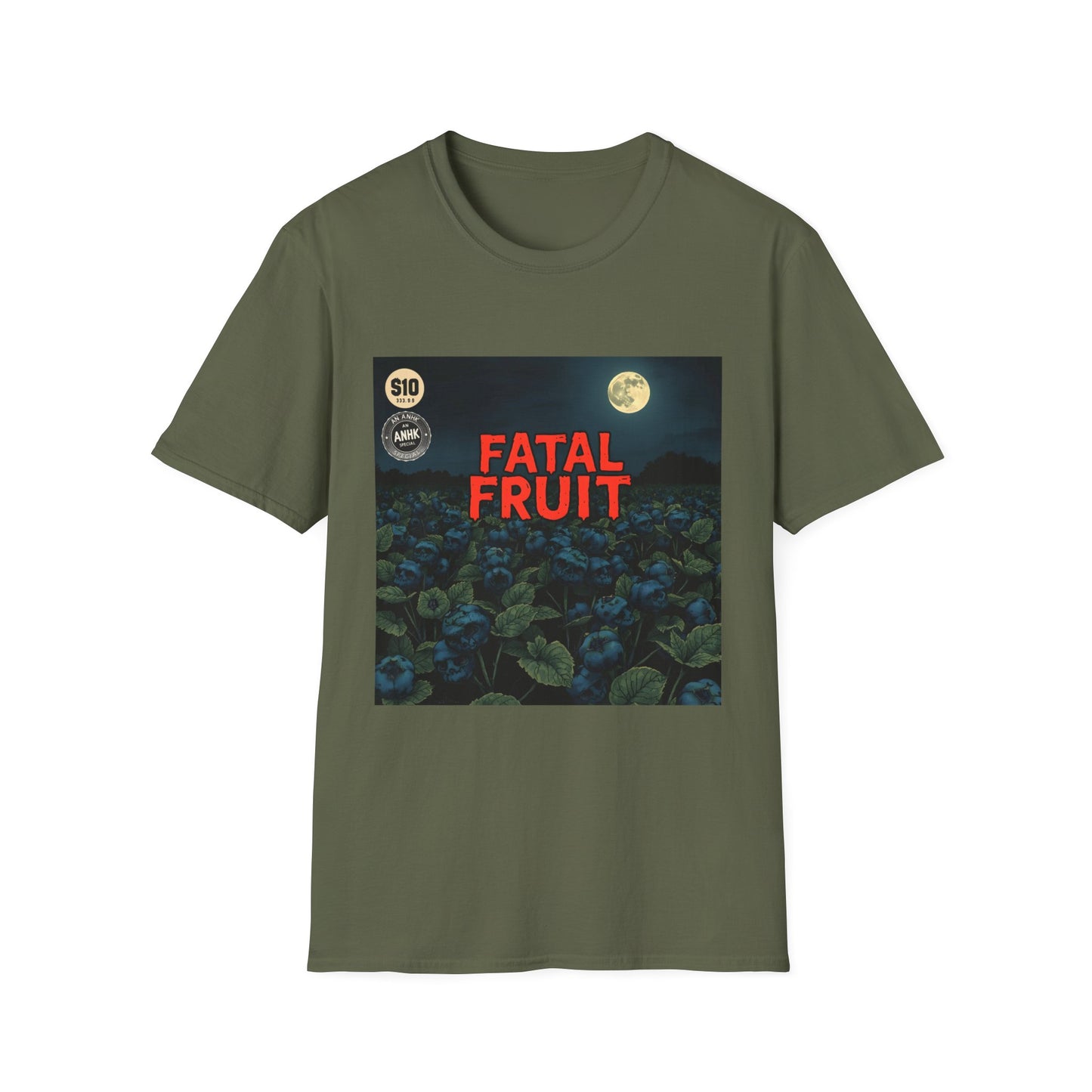 Vintage Comic Cover 'Fatal Fruit' Unisex Softstyle T-Shirt
