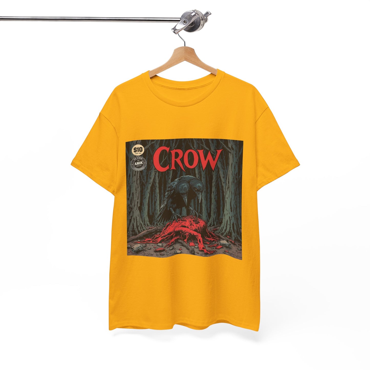 Vintage Comic Cover Crow Graphic Tee