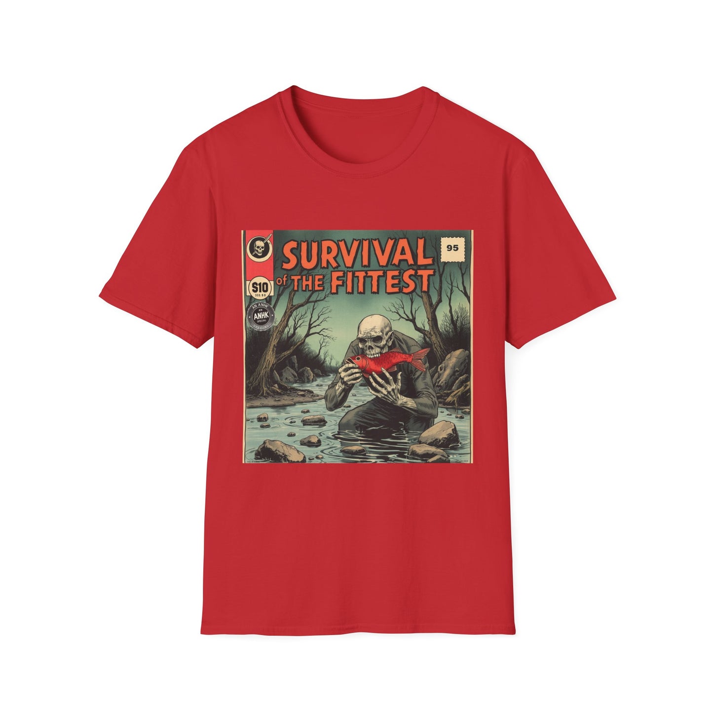 Vintage Comic Cover 'Survival' T-Shirt, Retro Style Tee