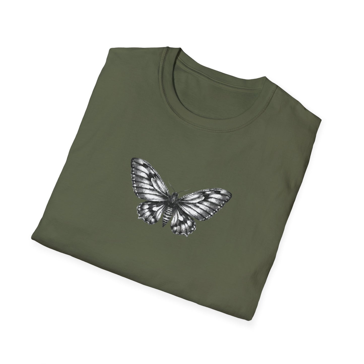 Gothic Y2k Moth Unisex Softstyle T-Shirt
