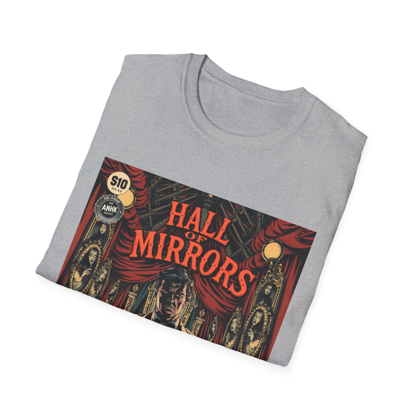 Vintage Comic Cover 'Hall of Mirrors' T-Shirt