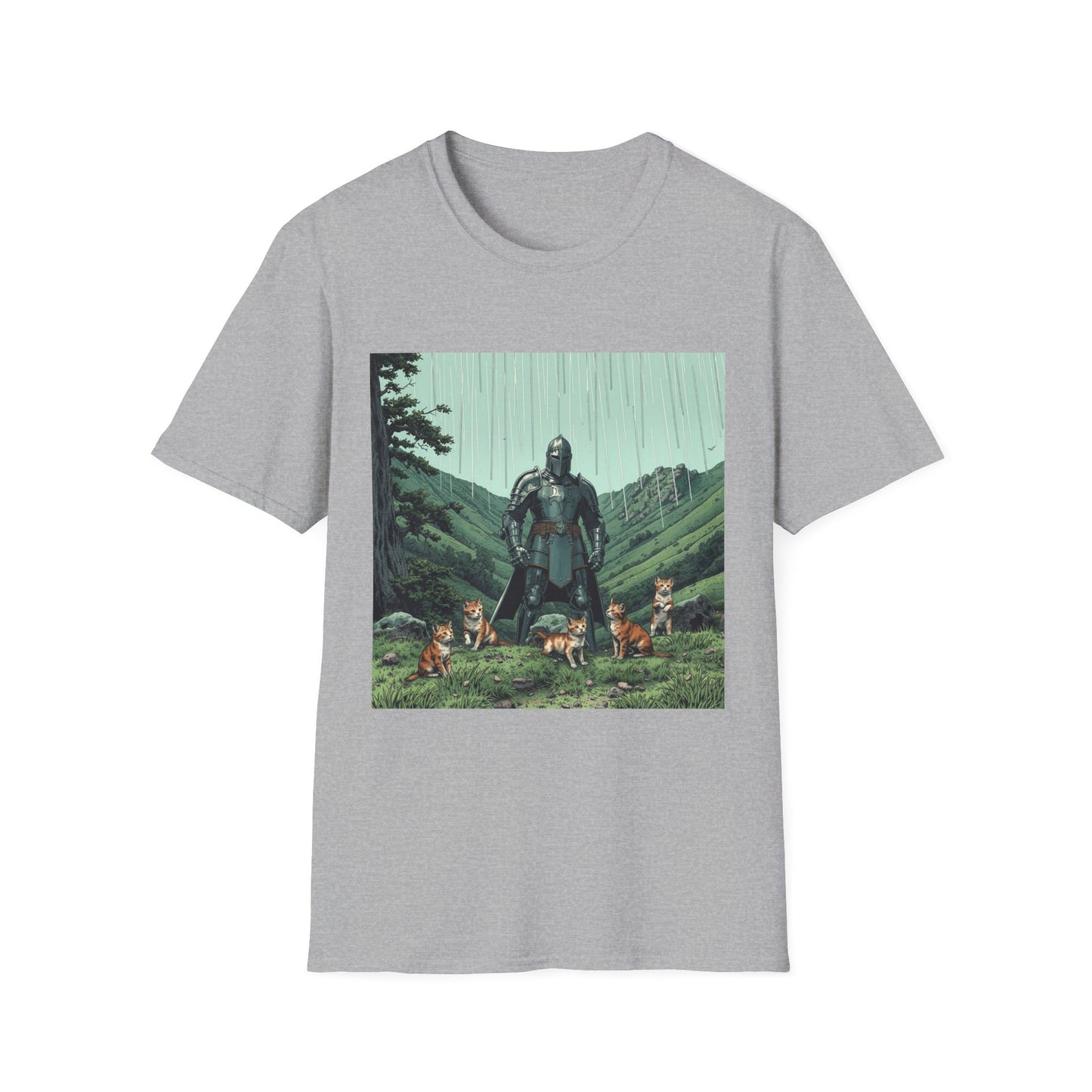 Vintage Comic Cover 'Knight Of Cats' T-Shirt