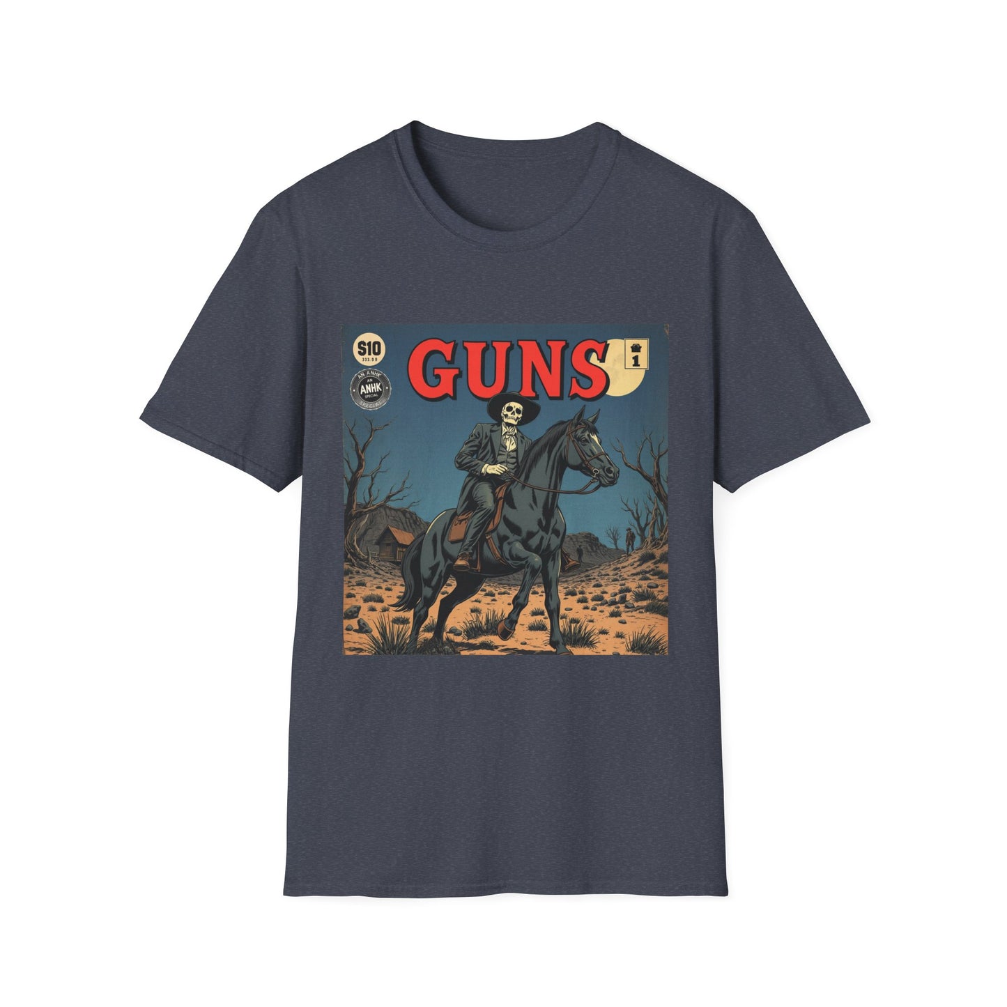 Vintage Comic Cover 'Guns' Graphic Tee