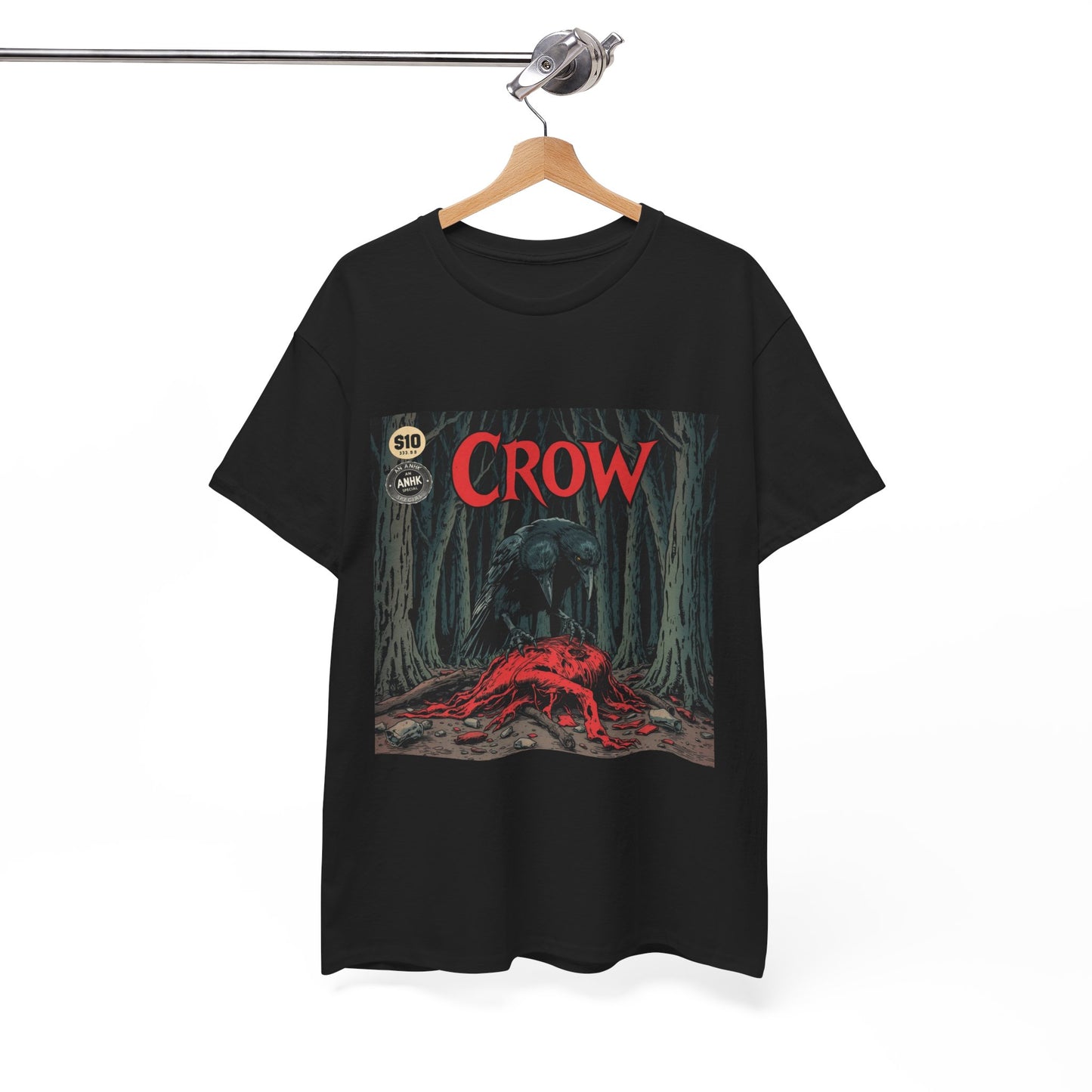 Vintage Comic Cover Crow Graphic Tee