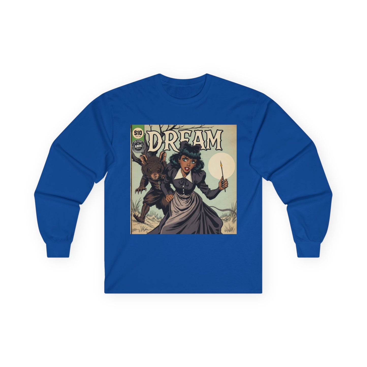 Vintage Comic Cover Dreamy Wonderland Unisex Long Sleeve Tee