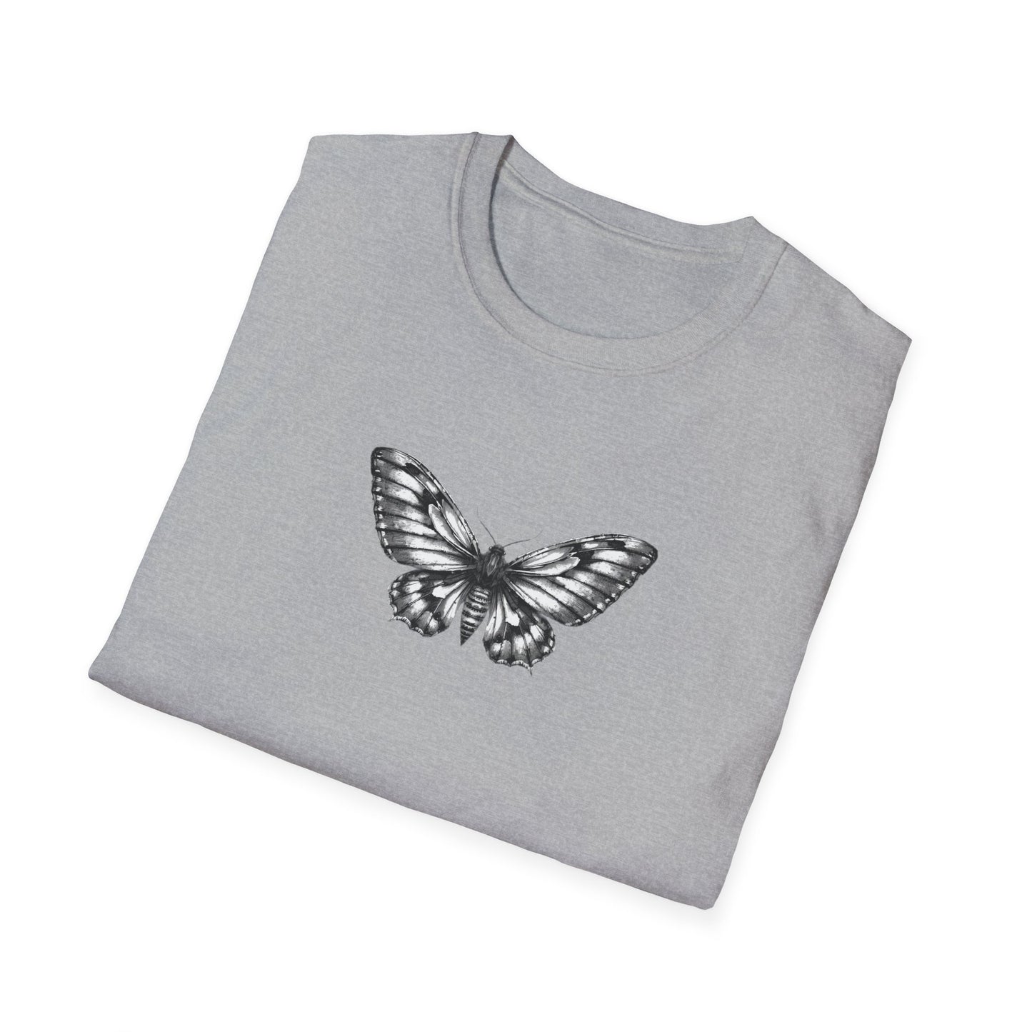 Gothic Y2k Moth Unisex Softstyle T-Shirt
