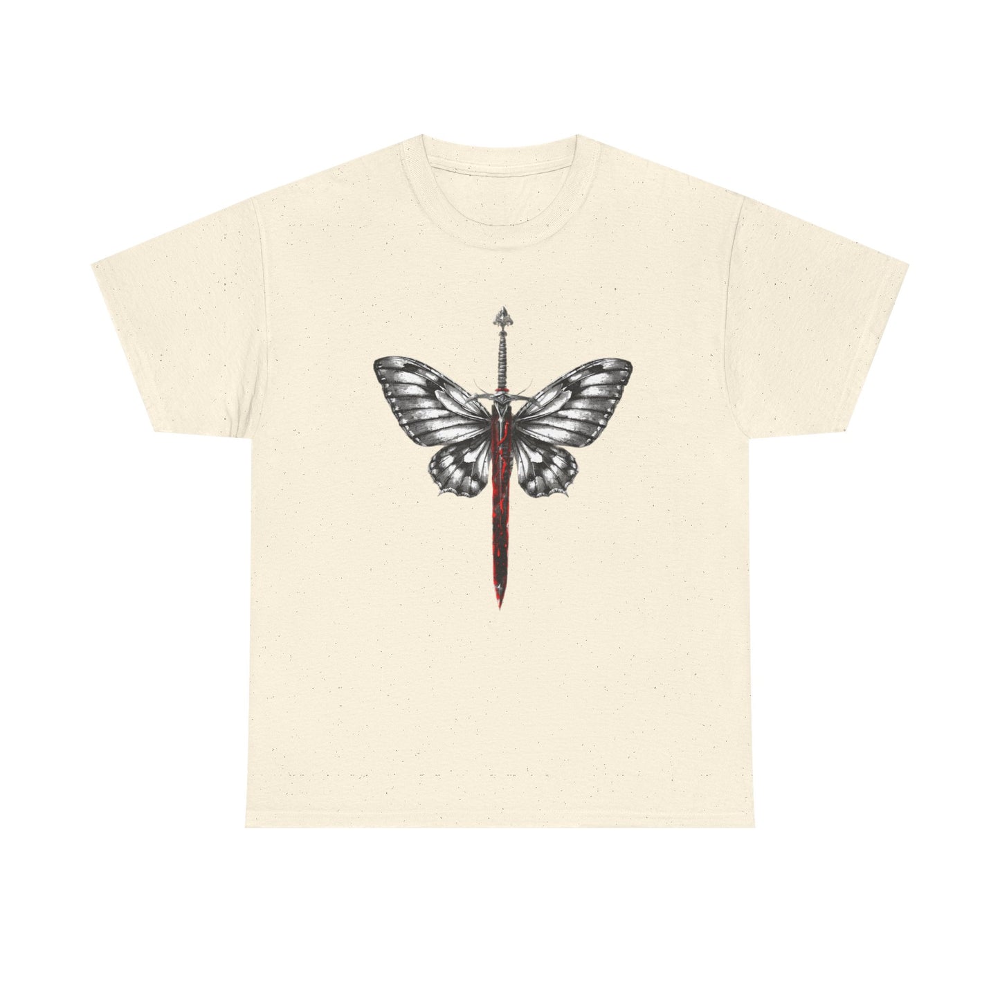 Gothic Y2k Butterfly Sword Graphic Tee