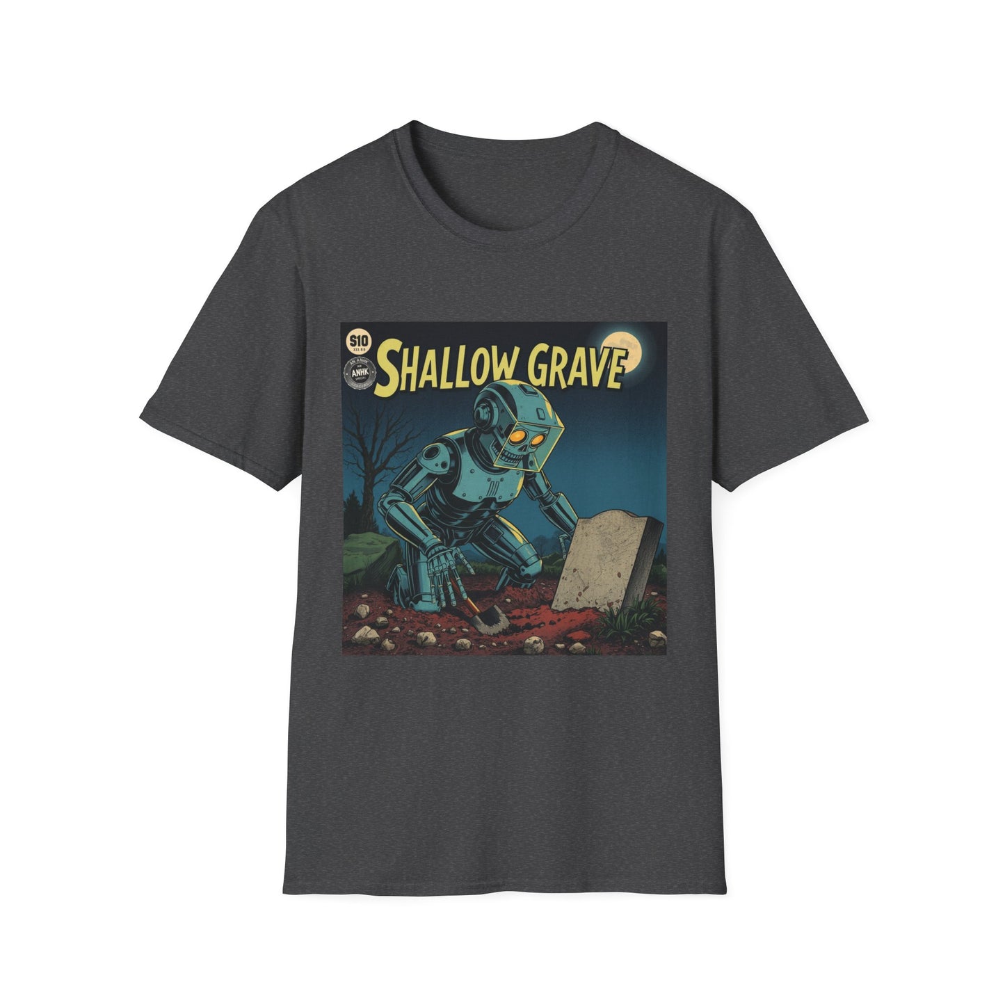 Vintage Comic Cover Shallow Grave Graphic T-Shirt