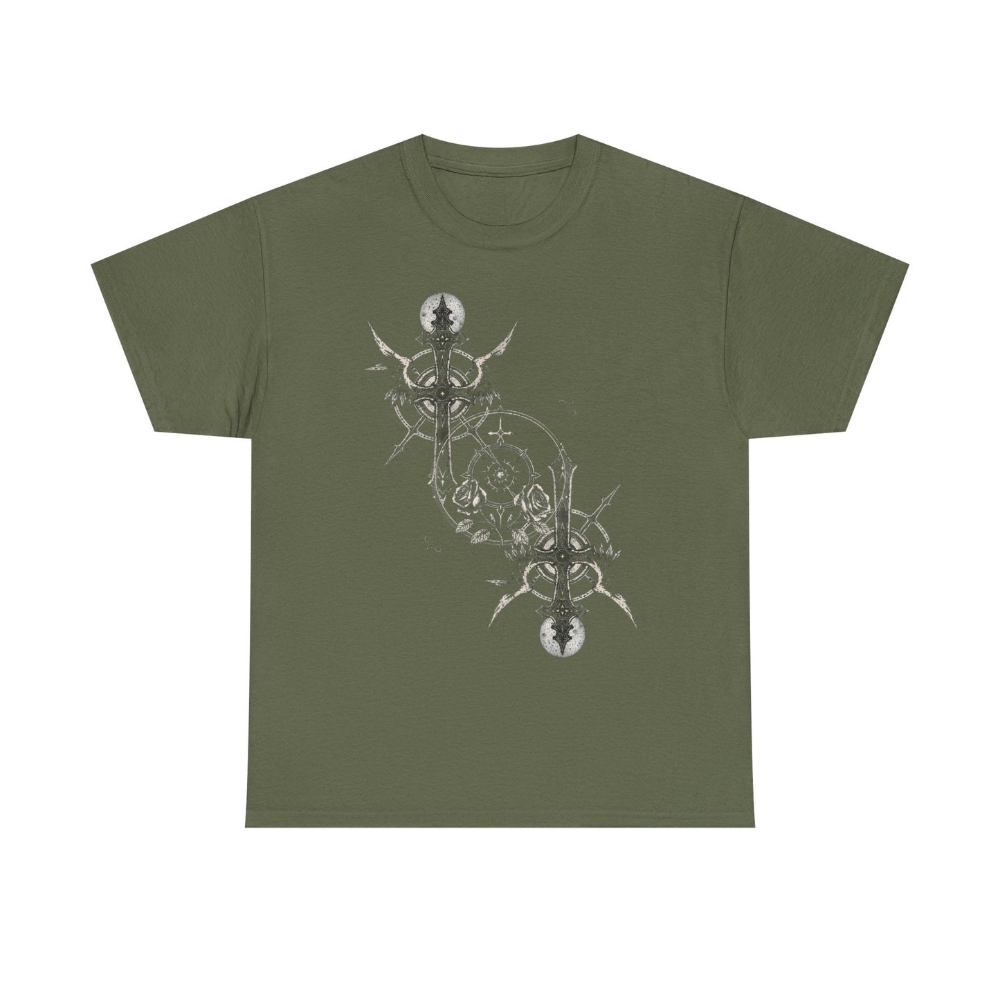 Gothic Y2k Cross Unisex Heavy Cotton Tee