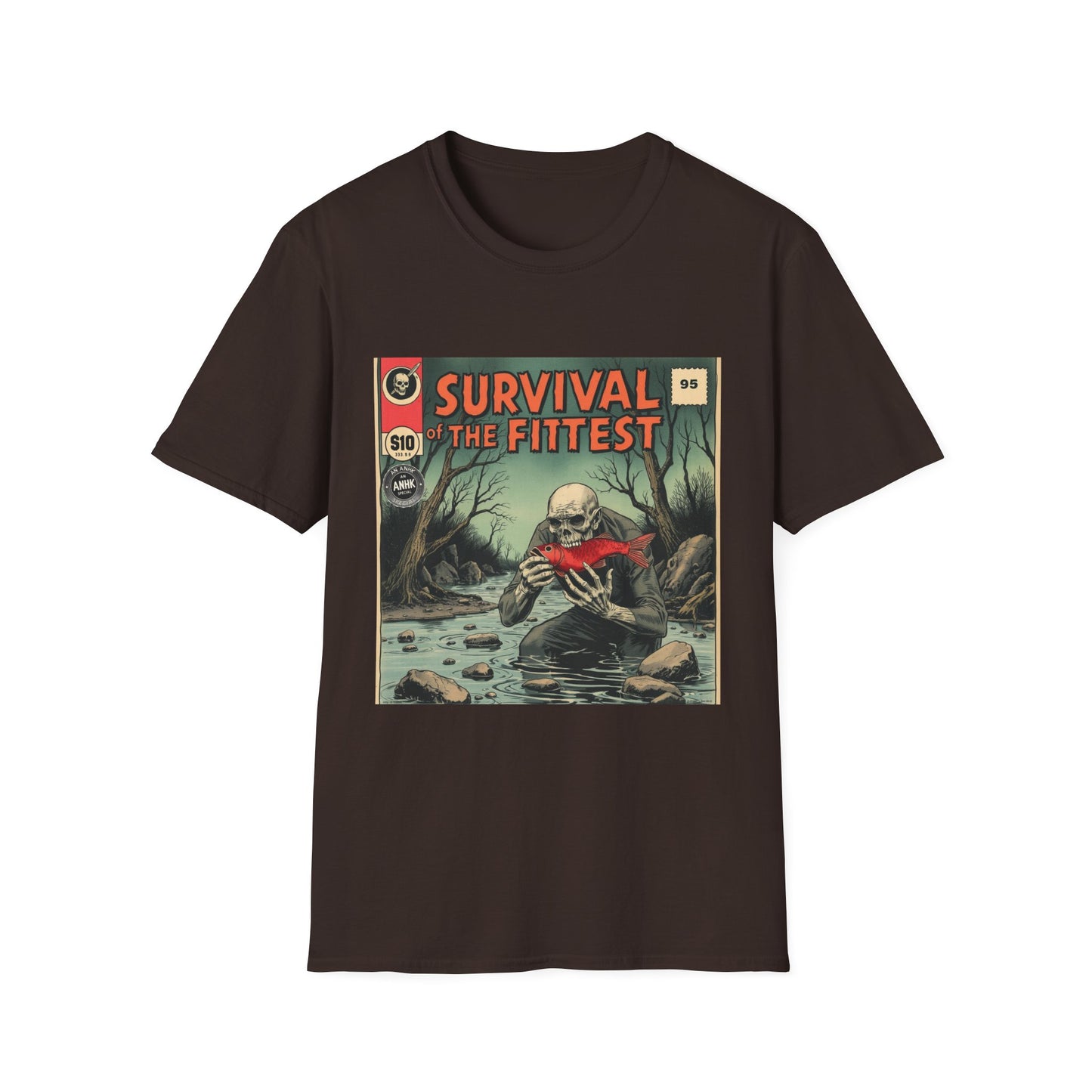 Vintage Comic Cover 'Survival of the Fittest' T-Shirt