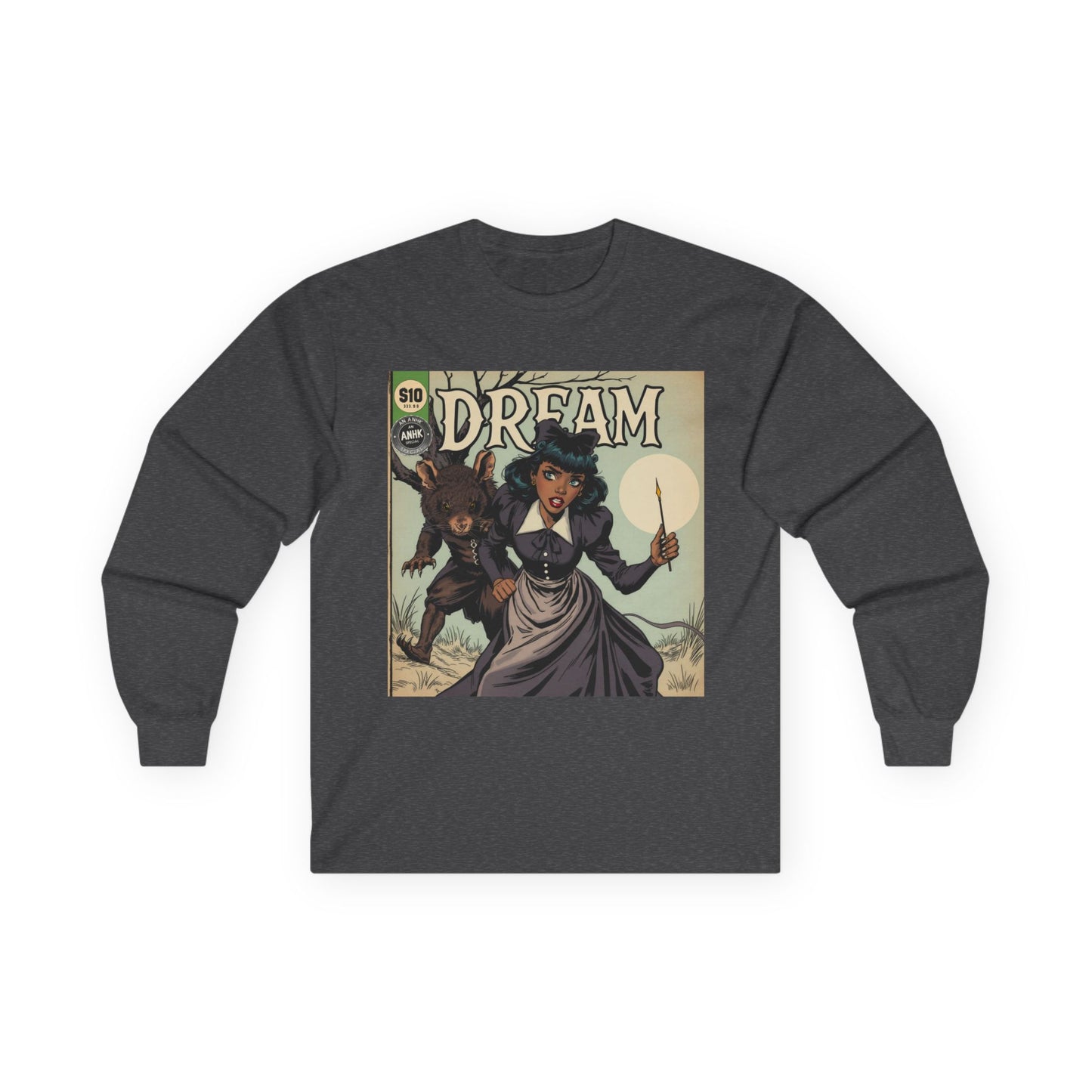 Vintage Comic Cover Dreamy Wonderland Unisex Long Sleeve Tee