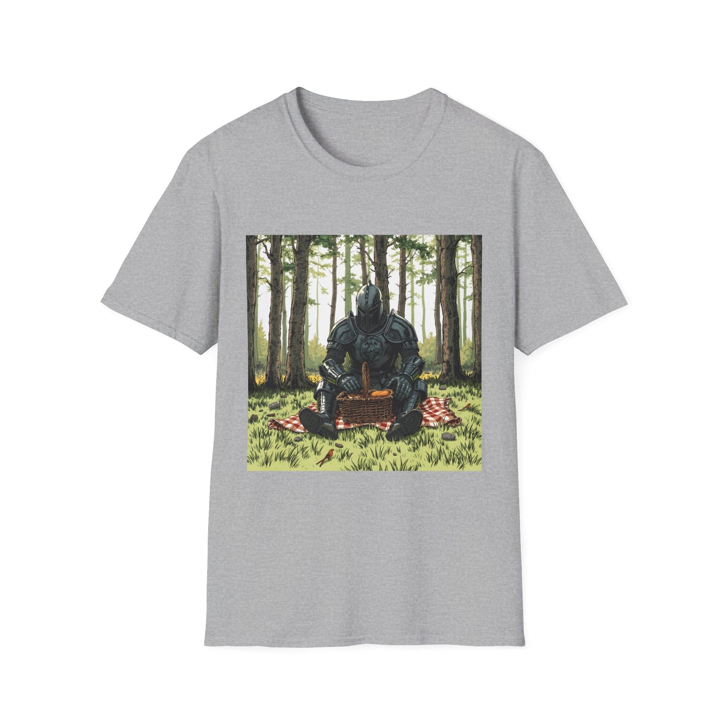 Vintage Comic Cover Forest Knight Unisex Softstyle T-Shirt