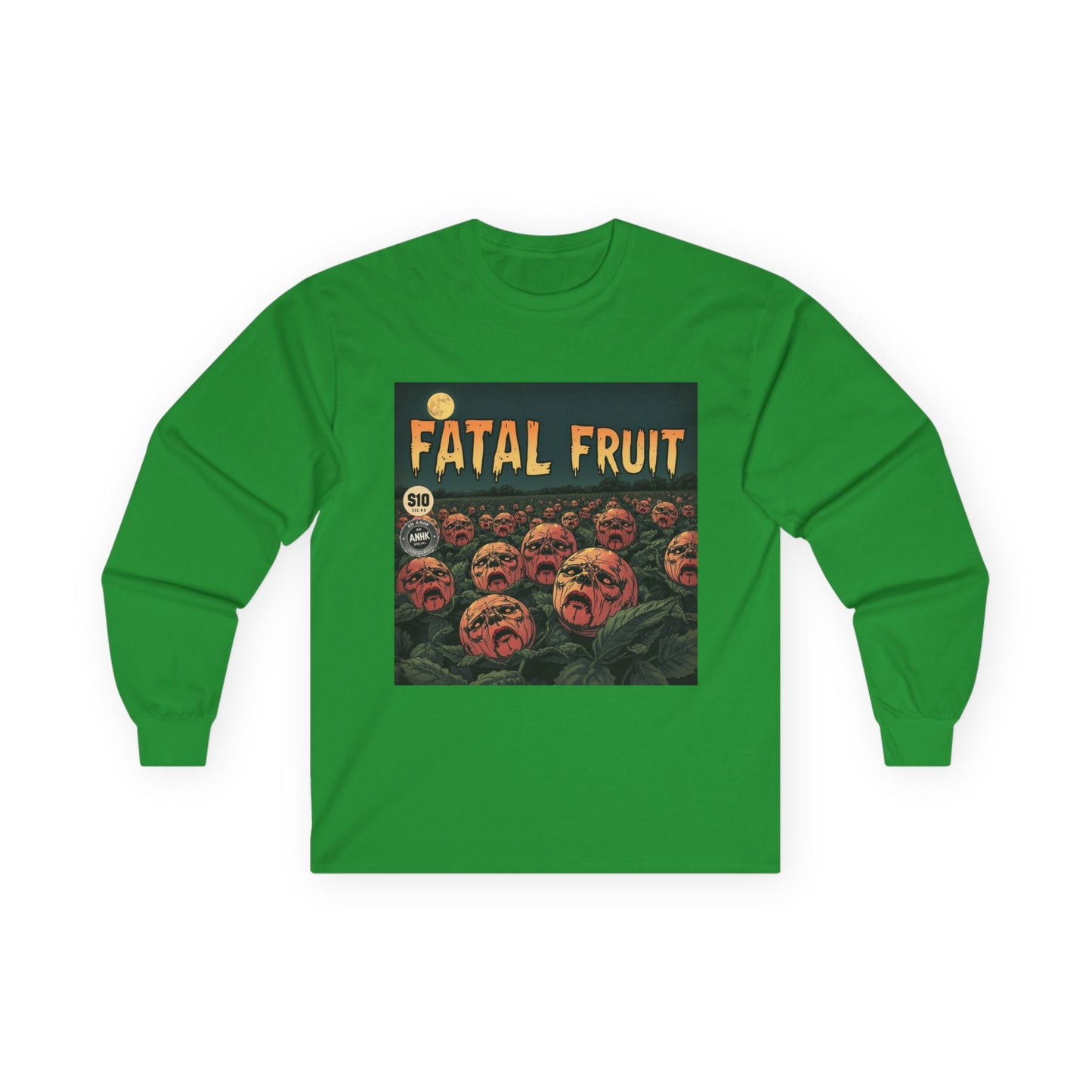 Vintage Comic Cover Fatal Fruit Unisex Long Sleeve Tee