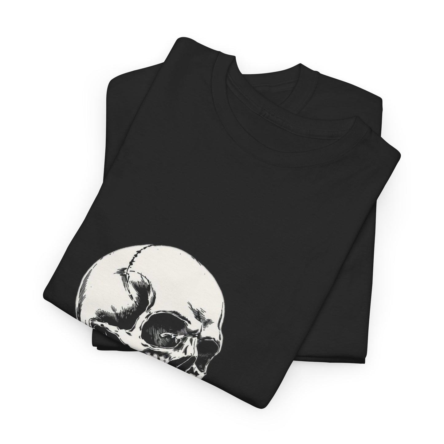 Skelly Goth Skull And Rose Unisex Heavy Cotton Tee