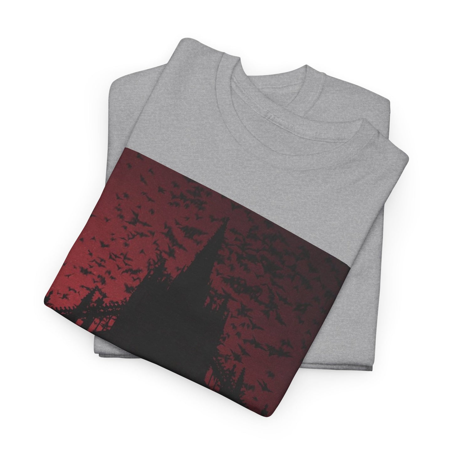 Dark Fantasy Cathedral Unisex Heavy Cotton Tee