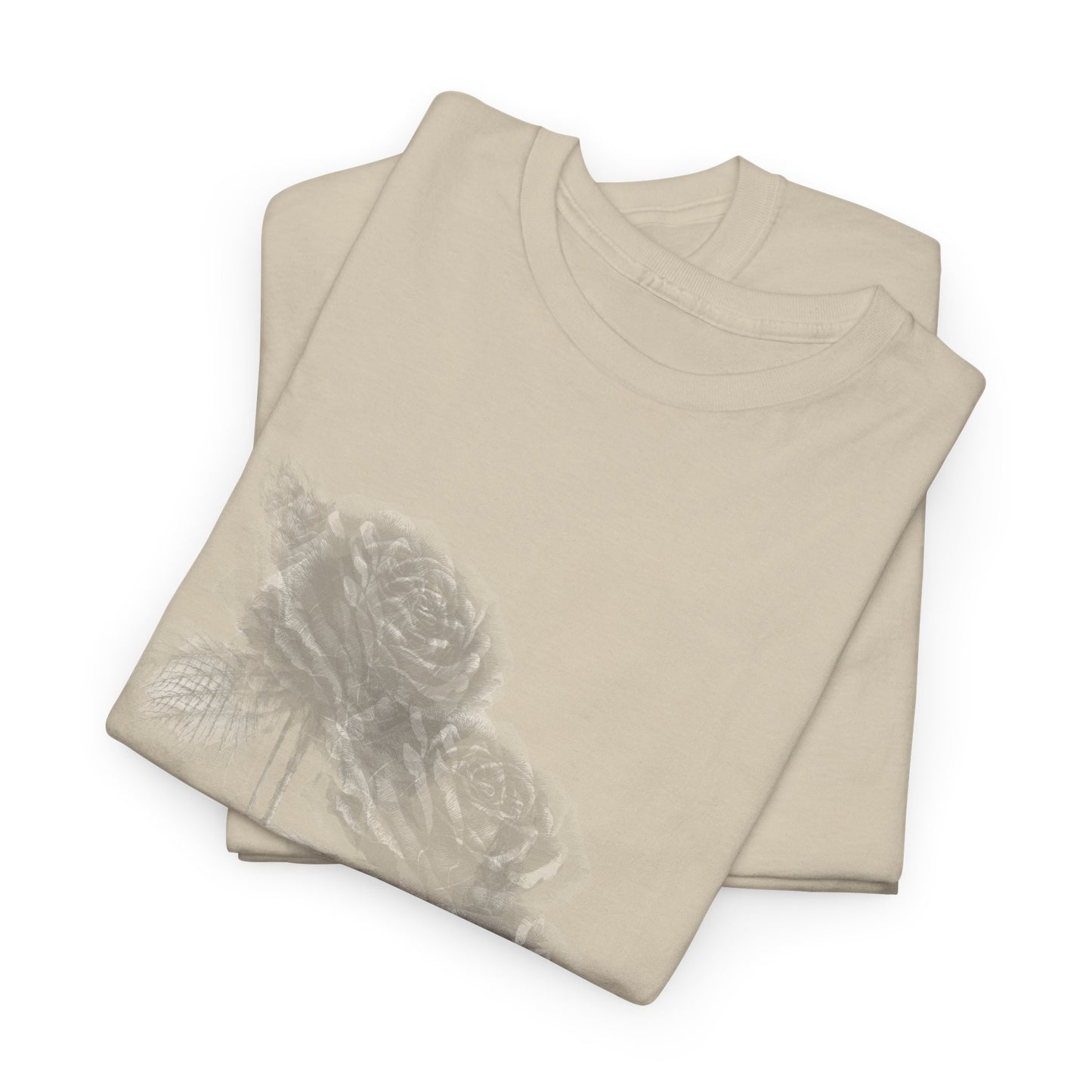 Y2k Gothic Faded Rose Unisex Heavy Cotton Tee