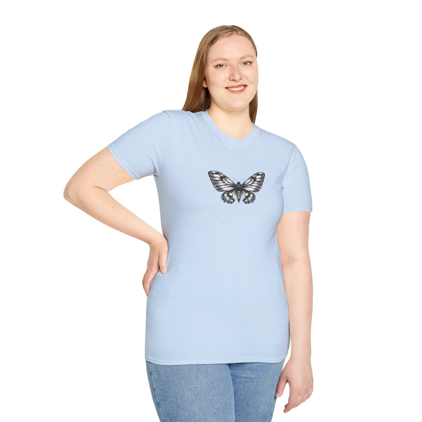 Gothic Y2k Moth Unisex Softstyle T-Shirt