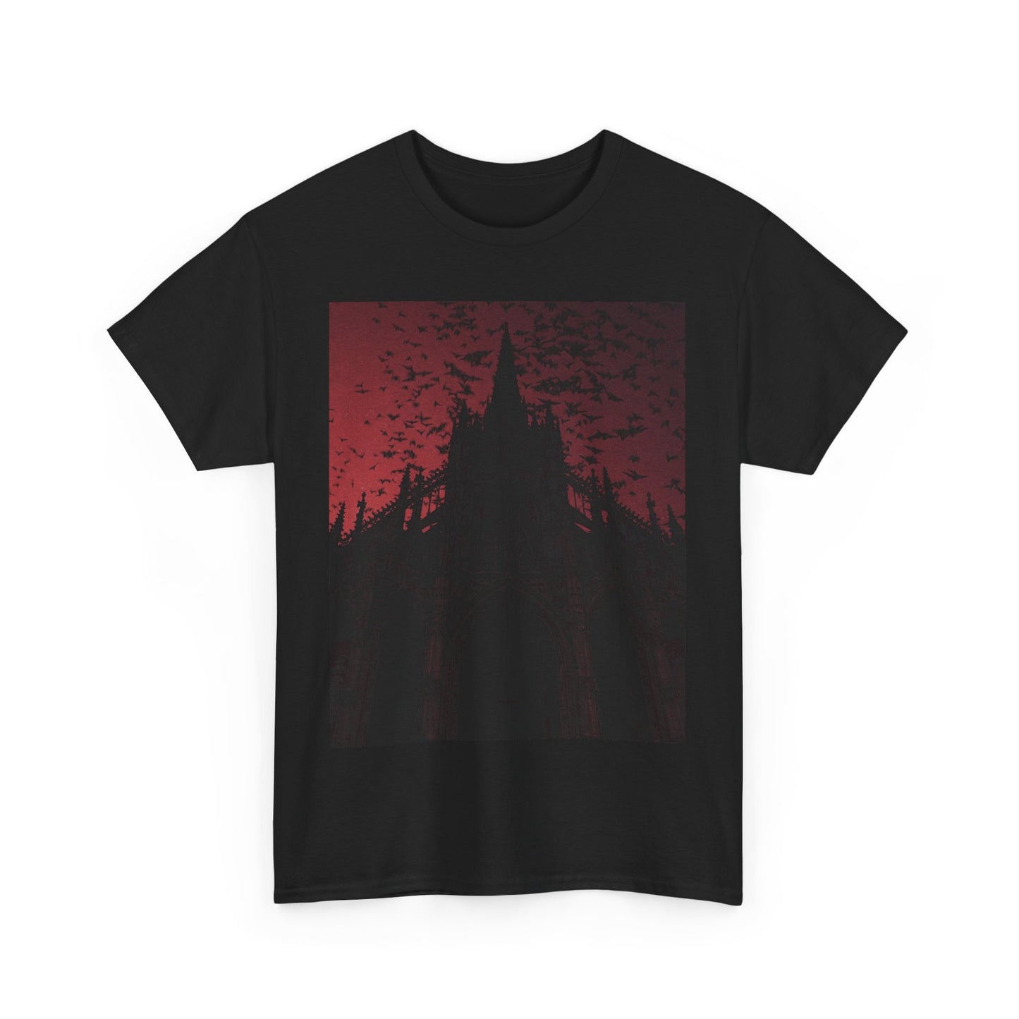 Dark Fantasy Cathedral Unisex Heavy Cotton Tee