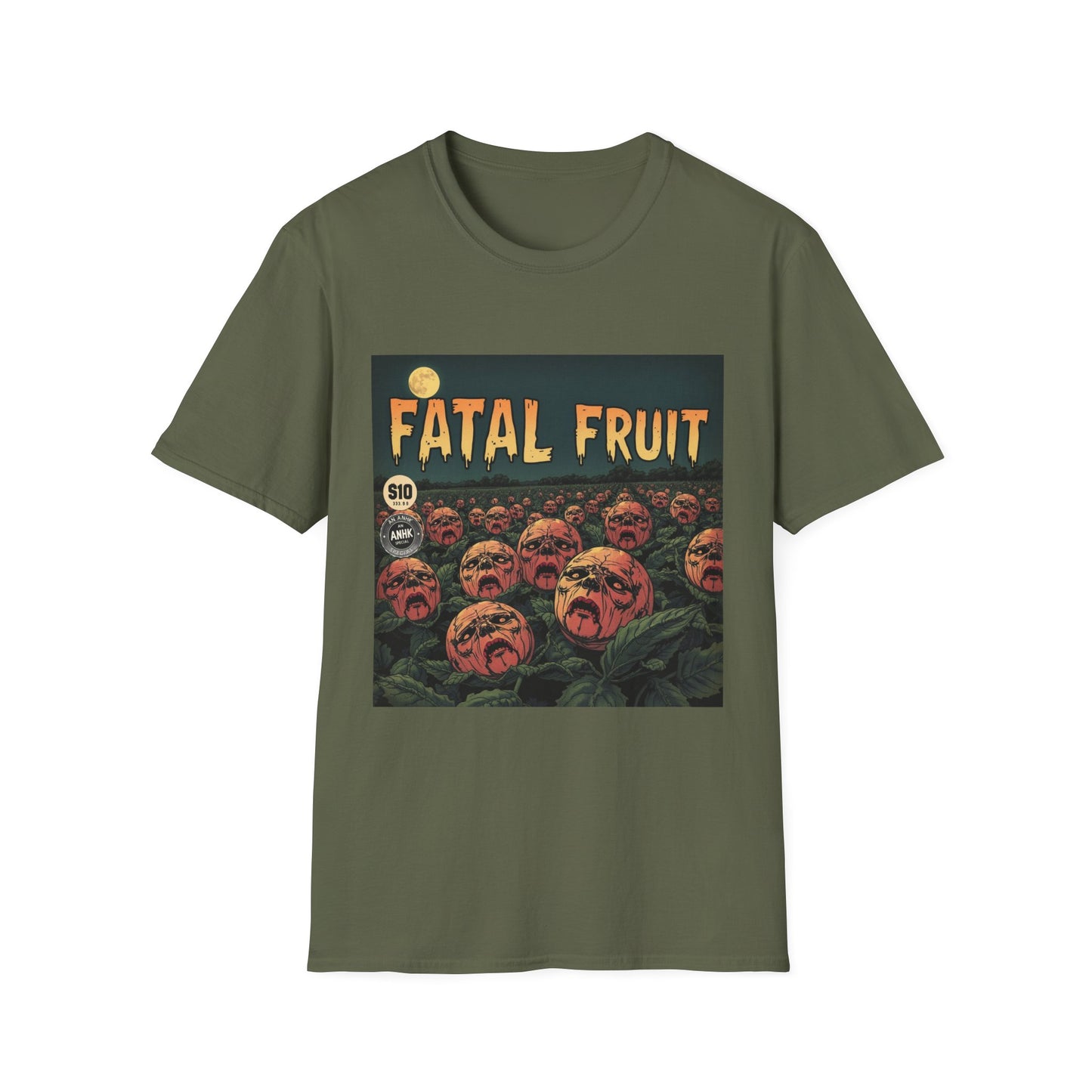 Vintage Comic Cover 'Fatal Fruit' Unisex Softstyle T-Shirt