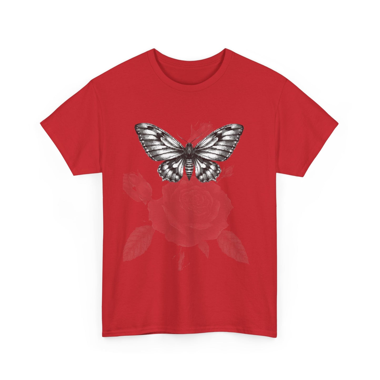 Gothic Y2k Butterfly Graphic Unisex Heavy Cotton Tee