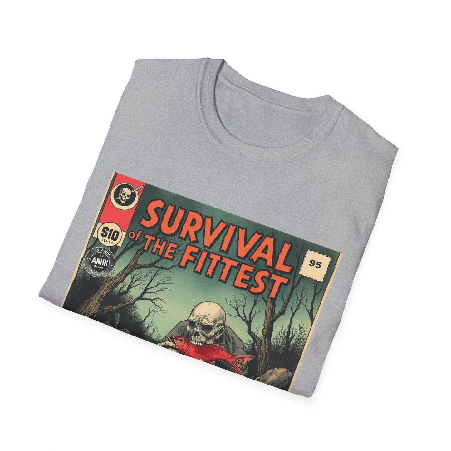 Vintage Comic Cover 'Survival' T-Shirt, Retro Style Tee