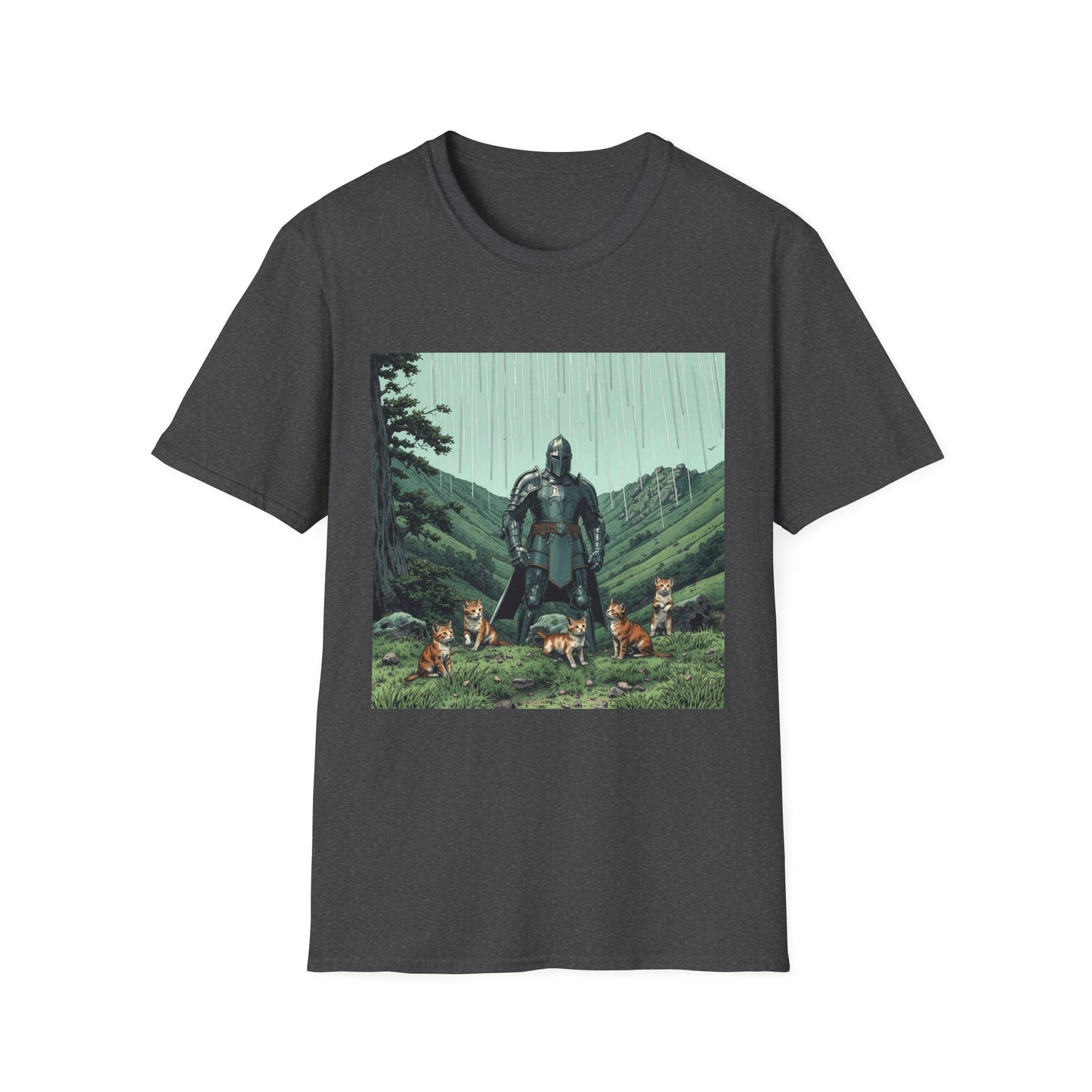 Vintage Comic Cover 'Knight Of Cats' T-Shirt