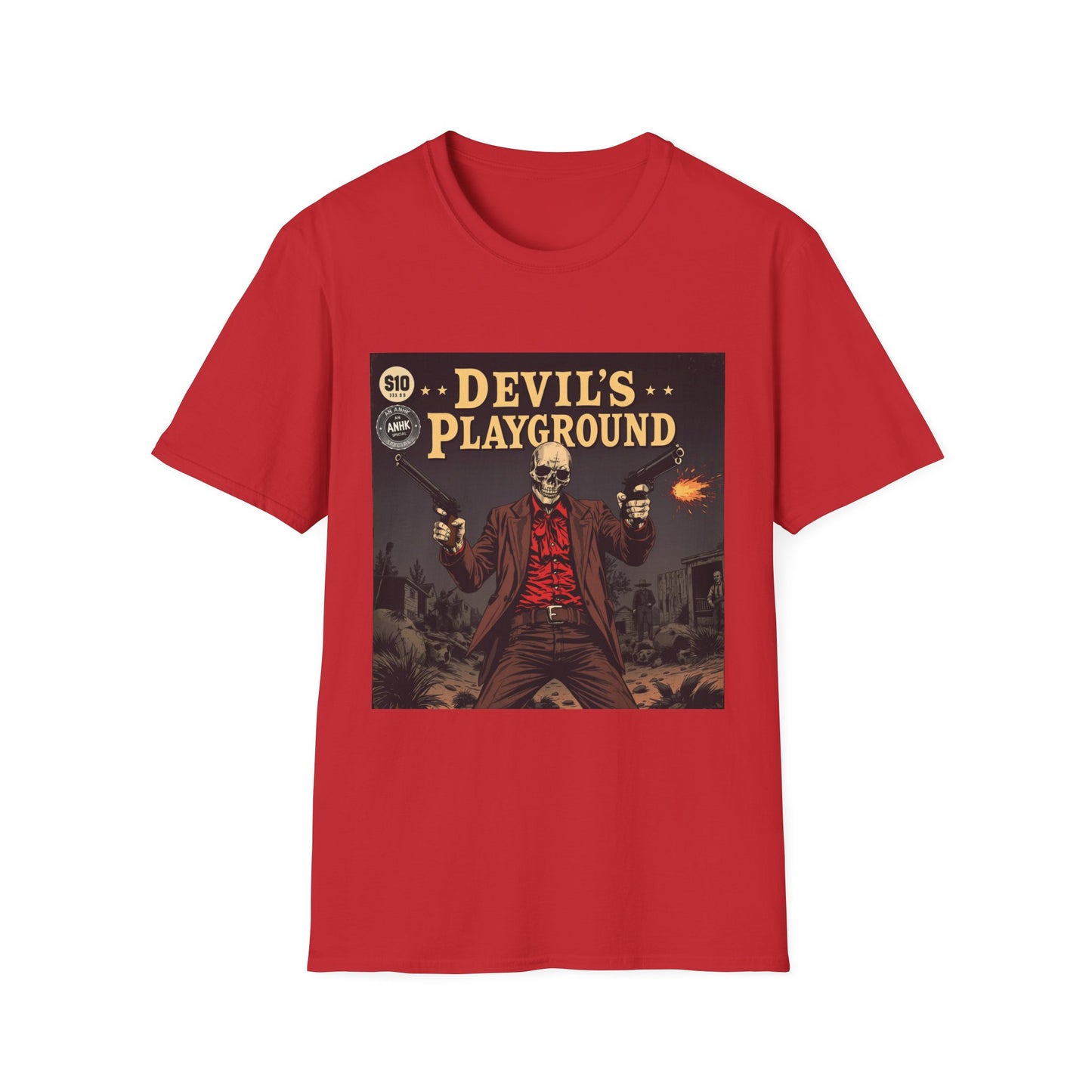 Vintage Comic Cover 'Devil's Playground' Graphic Tee