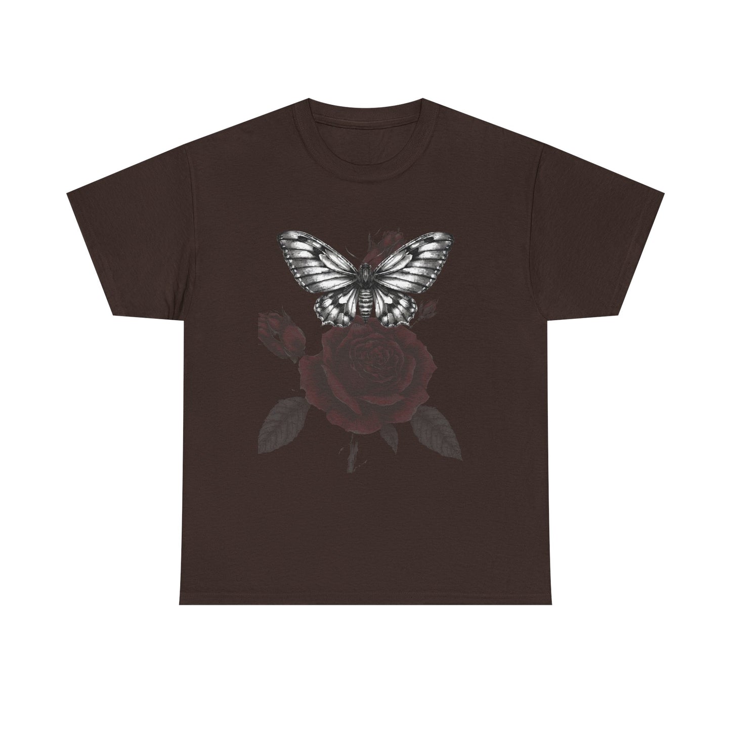 Gothic Y2k Butterfly Graphic Unisex Heavy Cotton Tee