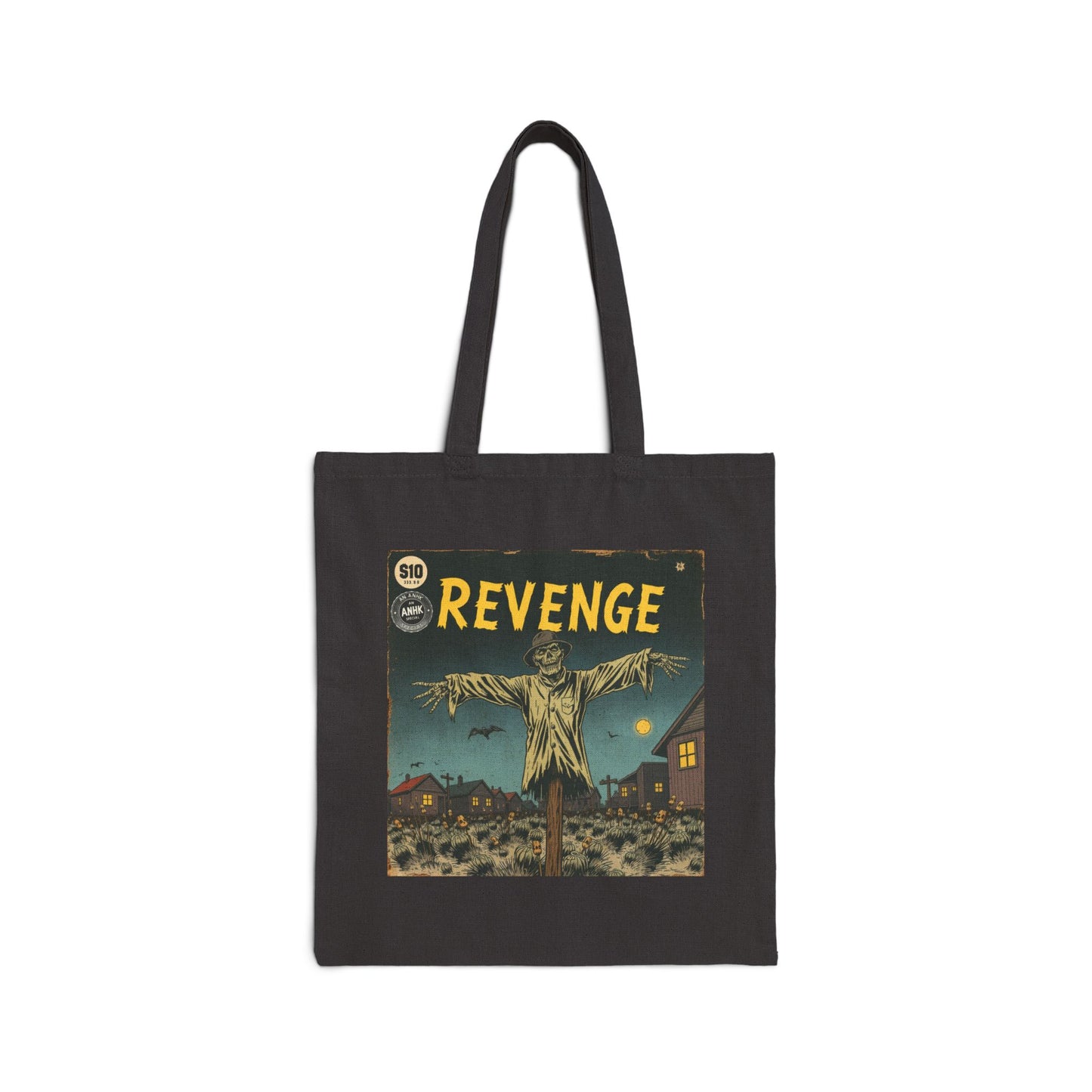 Revenge-Themed Cotton Canvas Tote Bag | Eco-Friendly Shopper