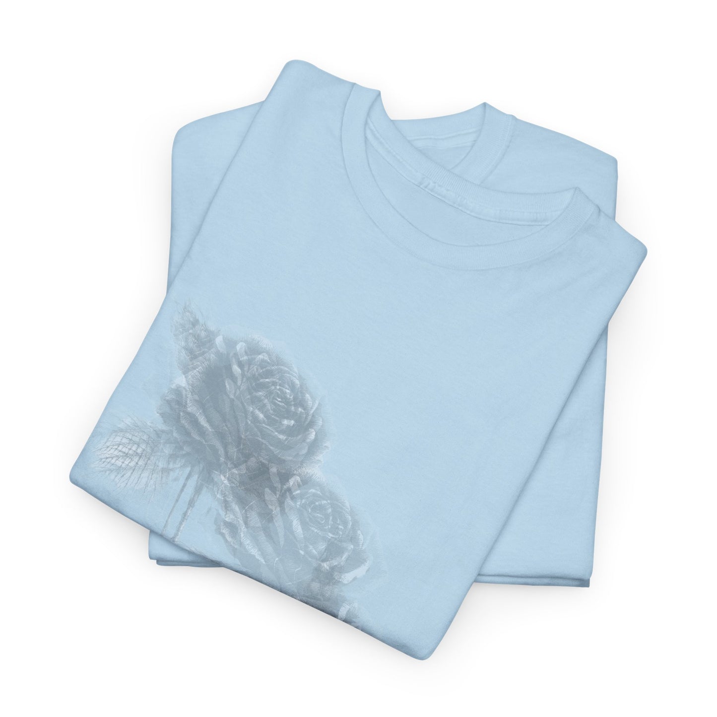 Y2k Gothic Faded Rose Unisex Heavy Cotton Tee