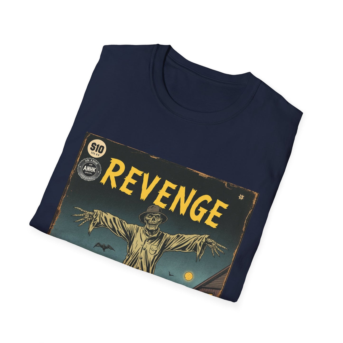 Vintage Comic Cover 'Scarecrow Revenge' T-Shirt