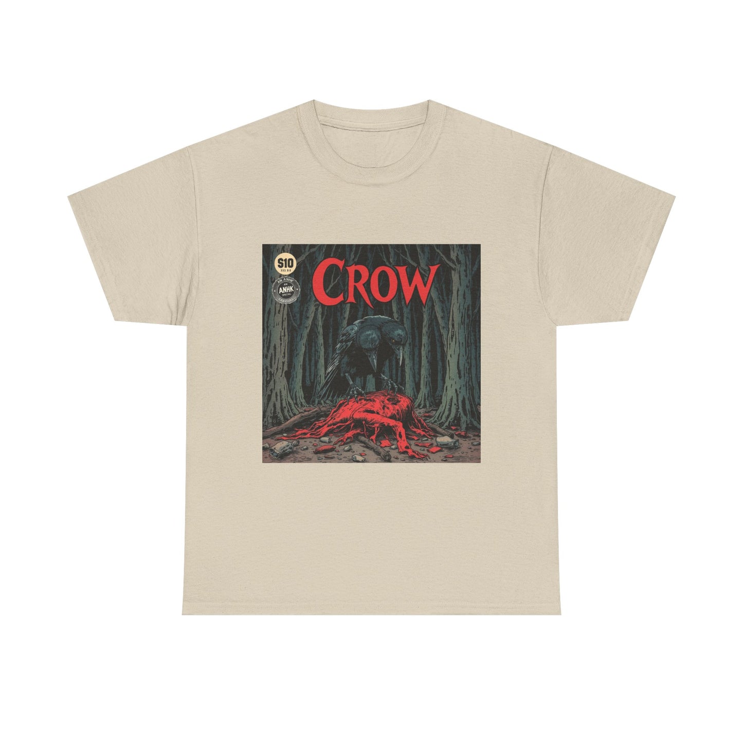 Vintage Comic Cover Crow Graphic Tee