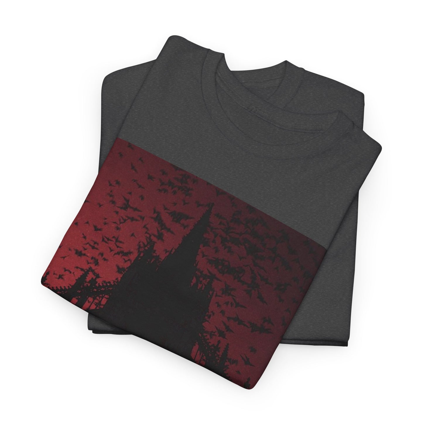 Dark Fantasy Cathedral Unisex Heavy Cotton Tee